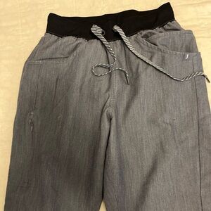 Jaanuu Scrub Bottom  Joggers XS Gray